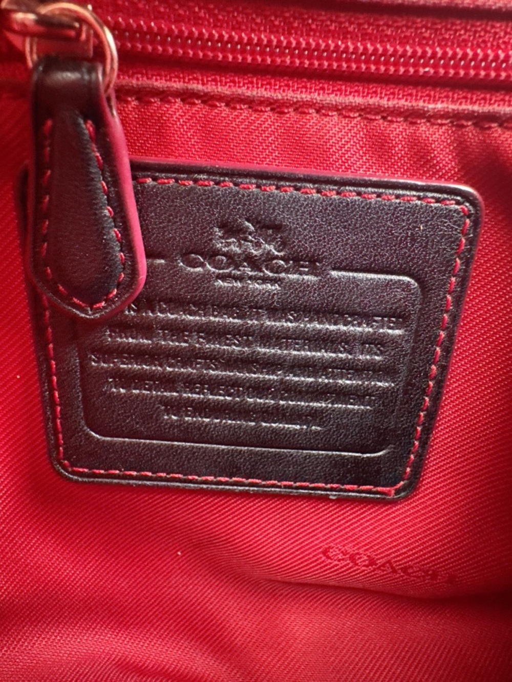 Coach Prince Street Turn lock Dome Crossbody Satchel Style Black/Brown/Red - Picture 11 of 16